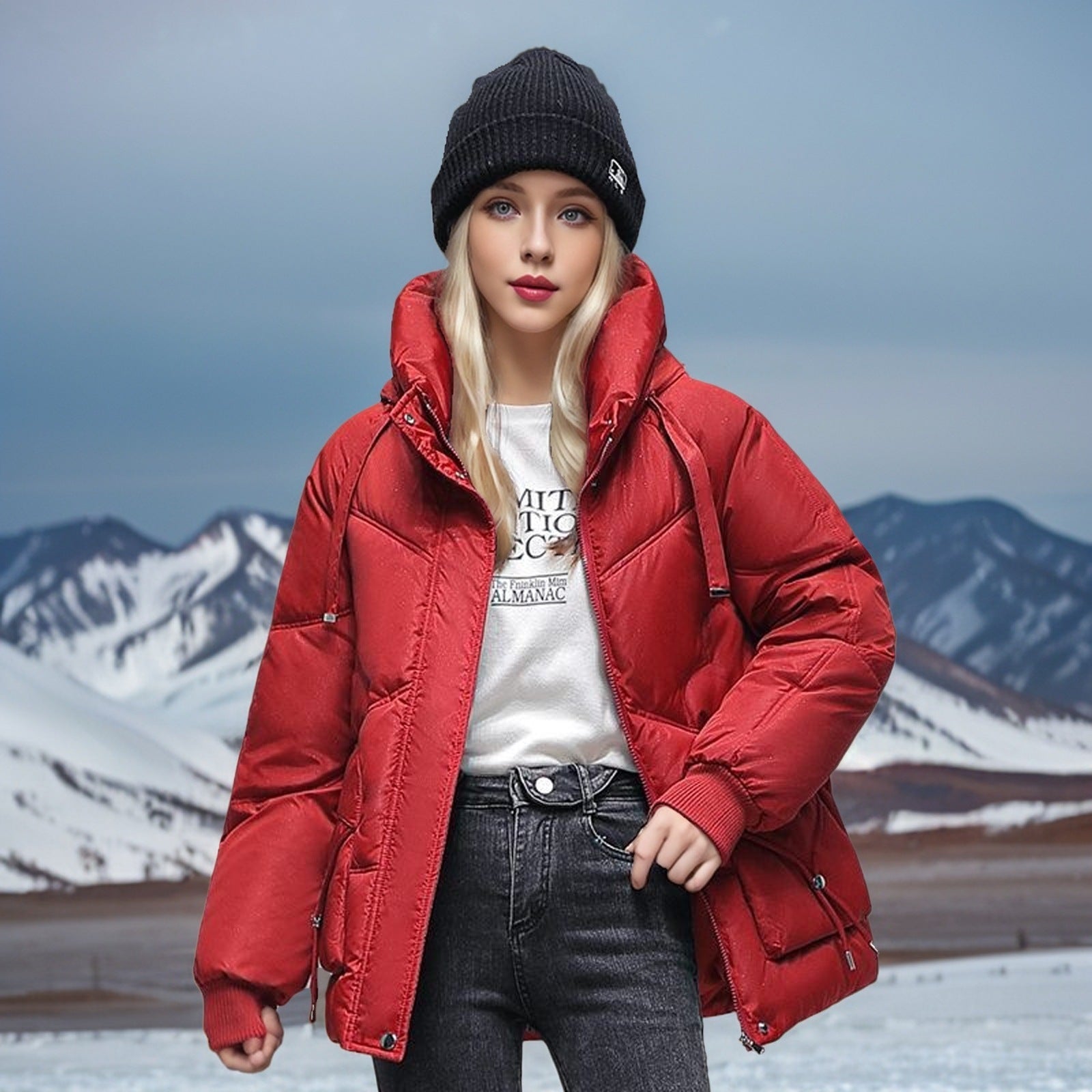 Winter Down Cotton Jacket Korean Loose Thick